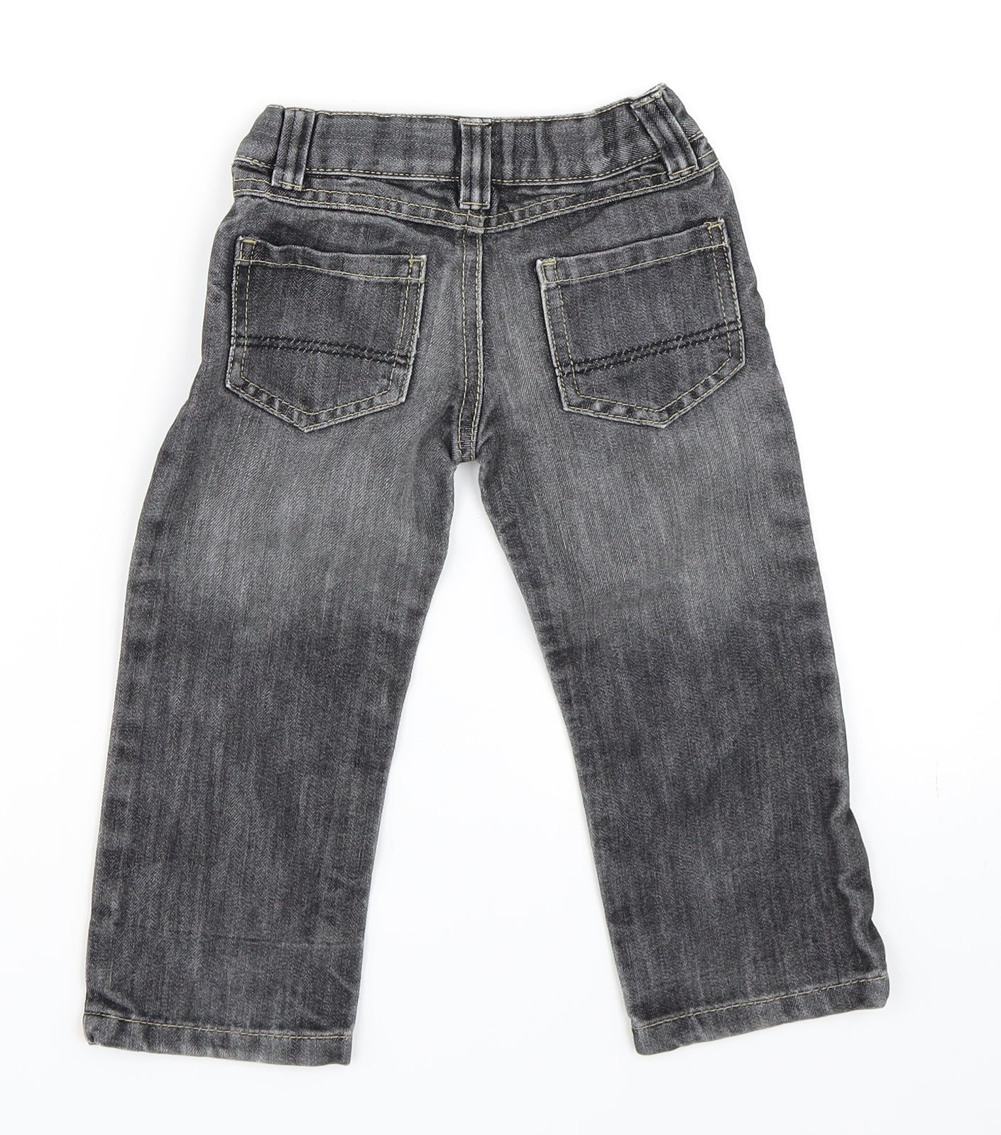 Primark Boys Black  Denim Straight Jeans Size 2-3 Years