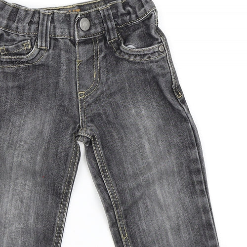 Primark Boys Black  Denim Straight Jeans Size 2-3 Years