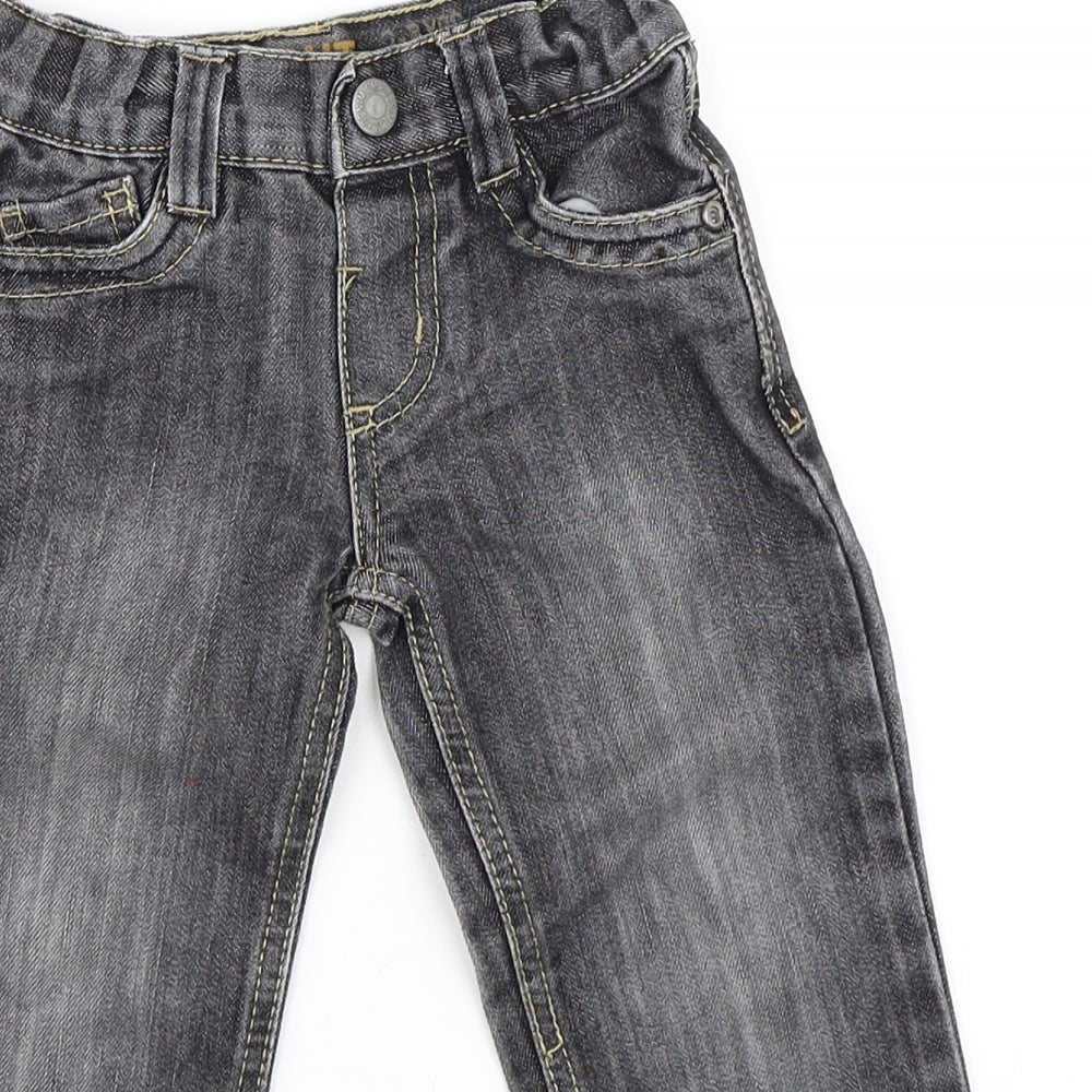 Primark Boys Black  Denim Straight Jeans Size 2-3 Years