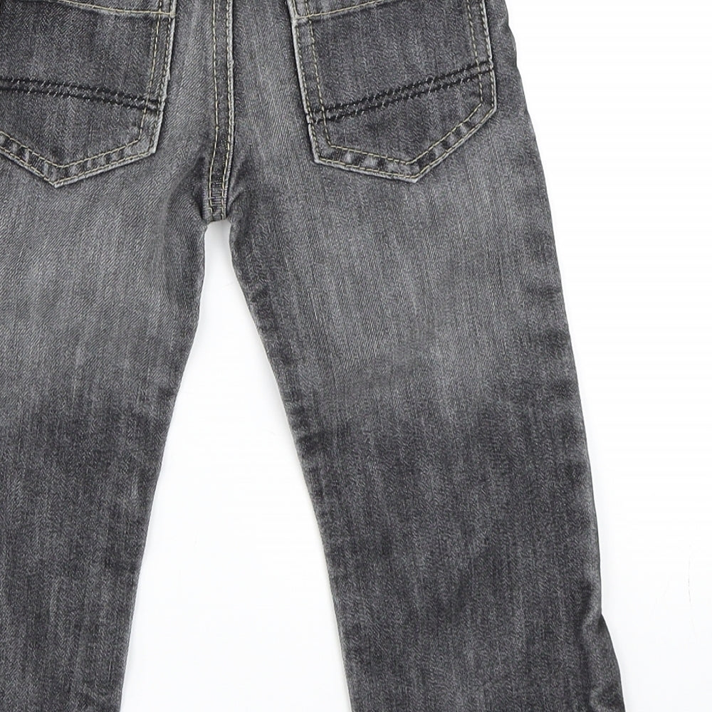 Primark Boys Black  Denim Straight Jeans Size 2-3 Years