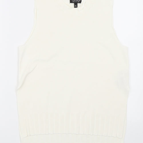 Topshop Womens Ivory   Basic Tank Size 10