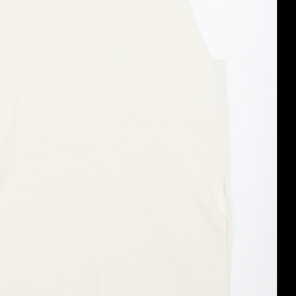 Topshop Womens Ivory   Basic Tank Size 10