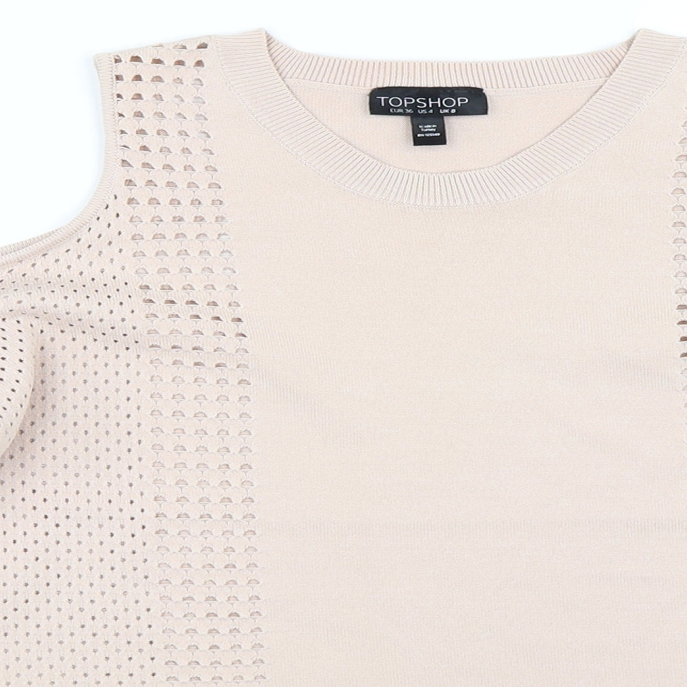 Topshop Womens Pink   Pullover Jumper Size 8