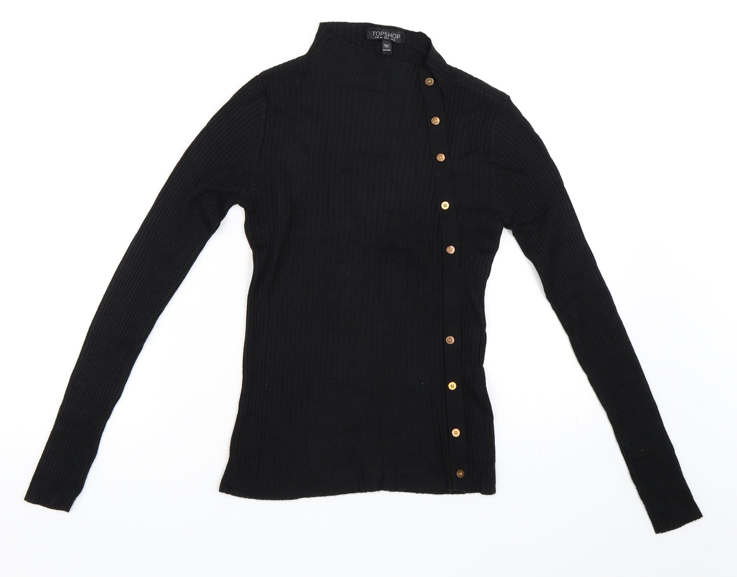 Topshop Womens Black   Pullover Jumper Size 8
