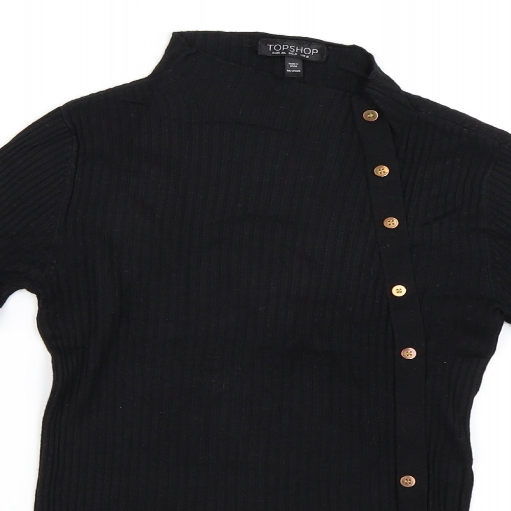 Topshop Womens Black   Pullover Jumper Size 8