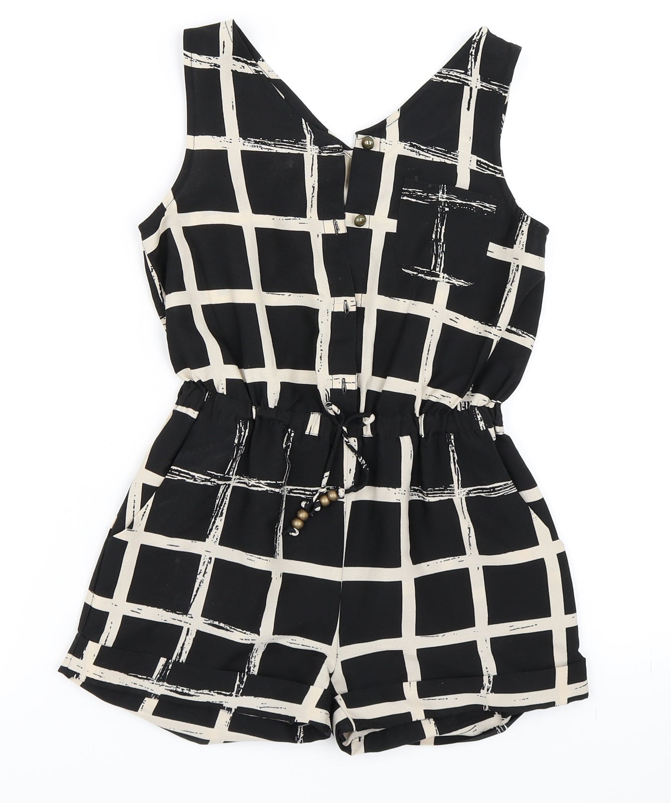 NEXT Girls Black   Playsuit One-Piece Size 7 Years