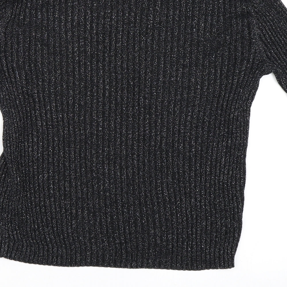 Topshop Womens Black   Pullover Jumper Size 10