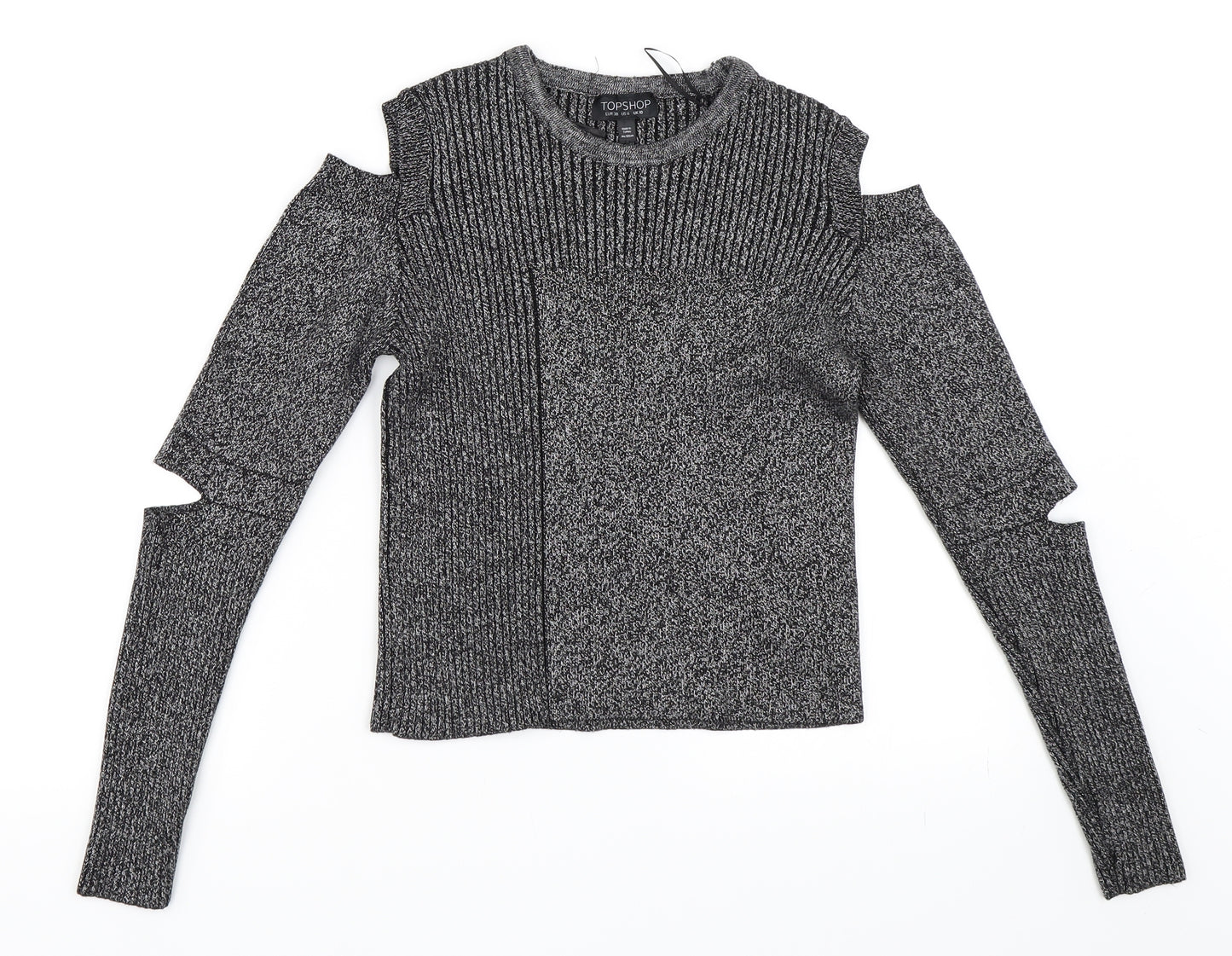 Topshop Womens Grey   Pullover Jumper Size 10