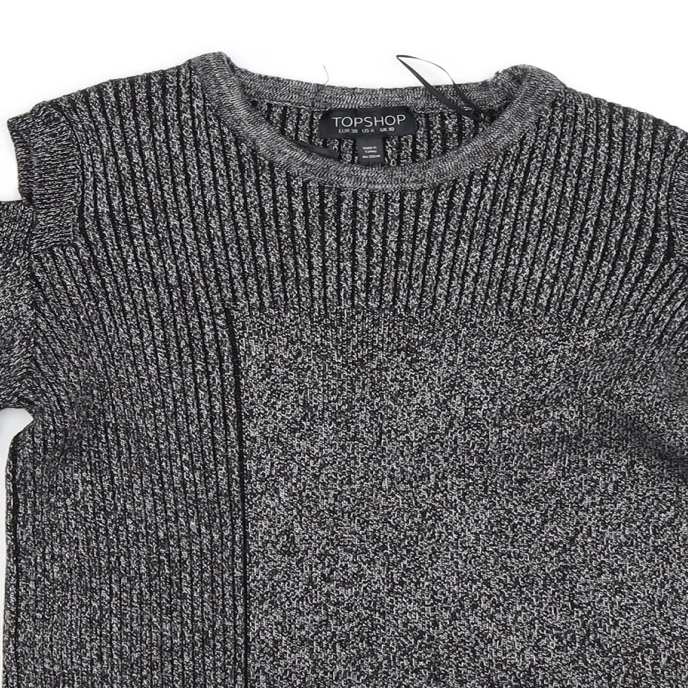Topshop Womens Grey   Pullover Jumper Size 10