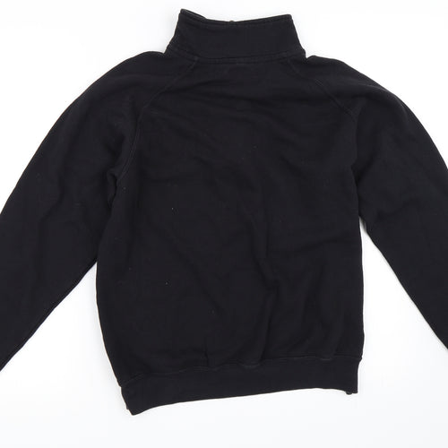 Yae Mens Black   Henley Sweatshirt Size M