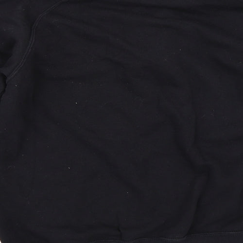 Yae Mens Black   Henley Sweatshirt Size M