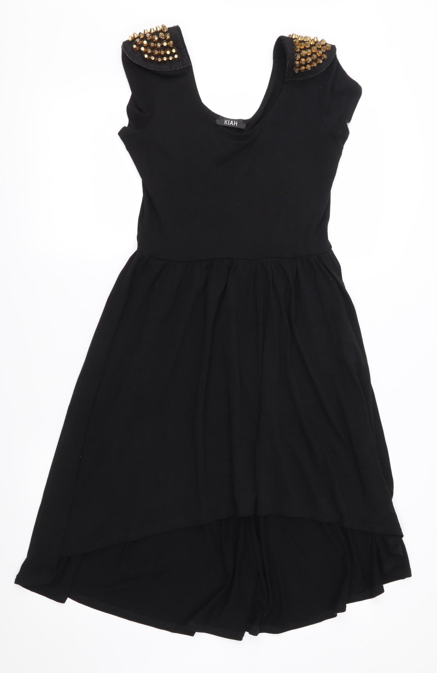 Kiah Womens Black  Jersey Fit & Flare  Size 10