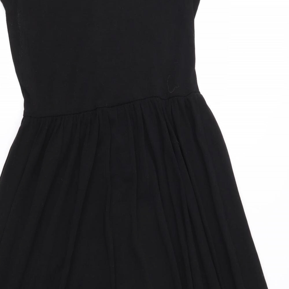 Kiah Womens Black  Jersey Fit & Flare  Size 10
