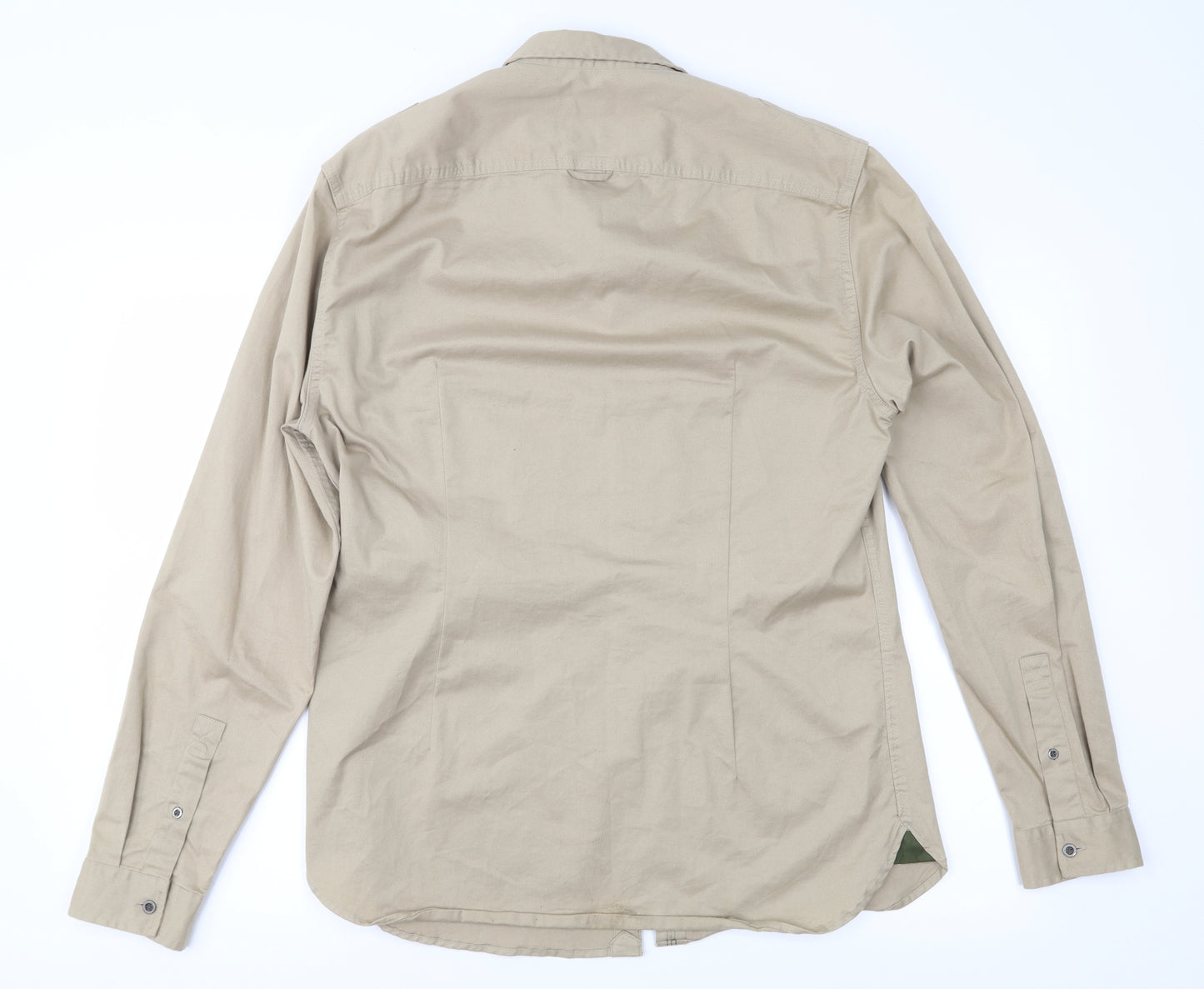 River Island Mens Beige    Button-Up Size L