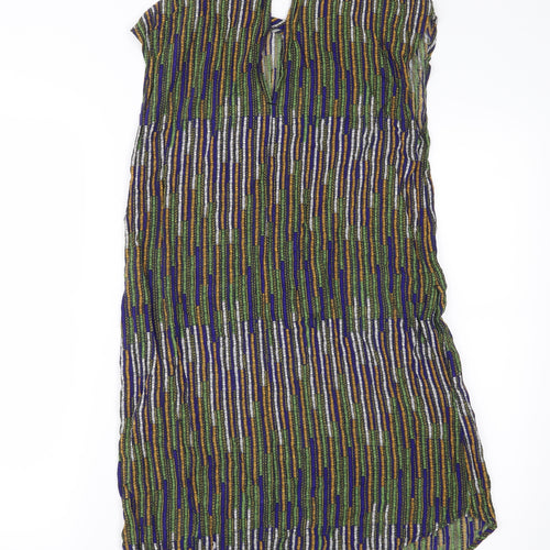 H&M Womens Green Geometric  Shift  Size 4