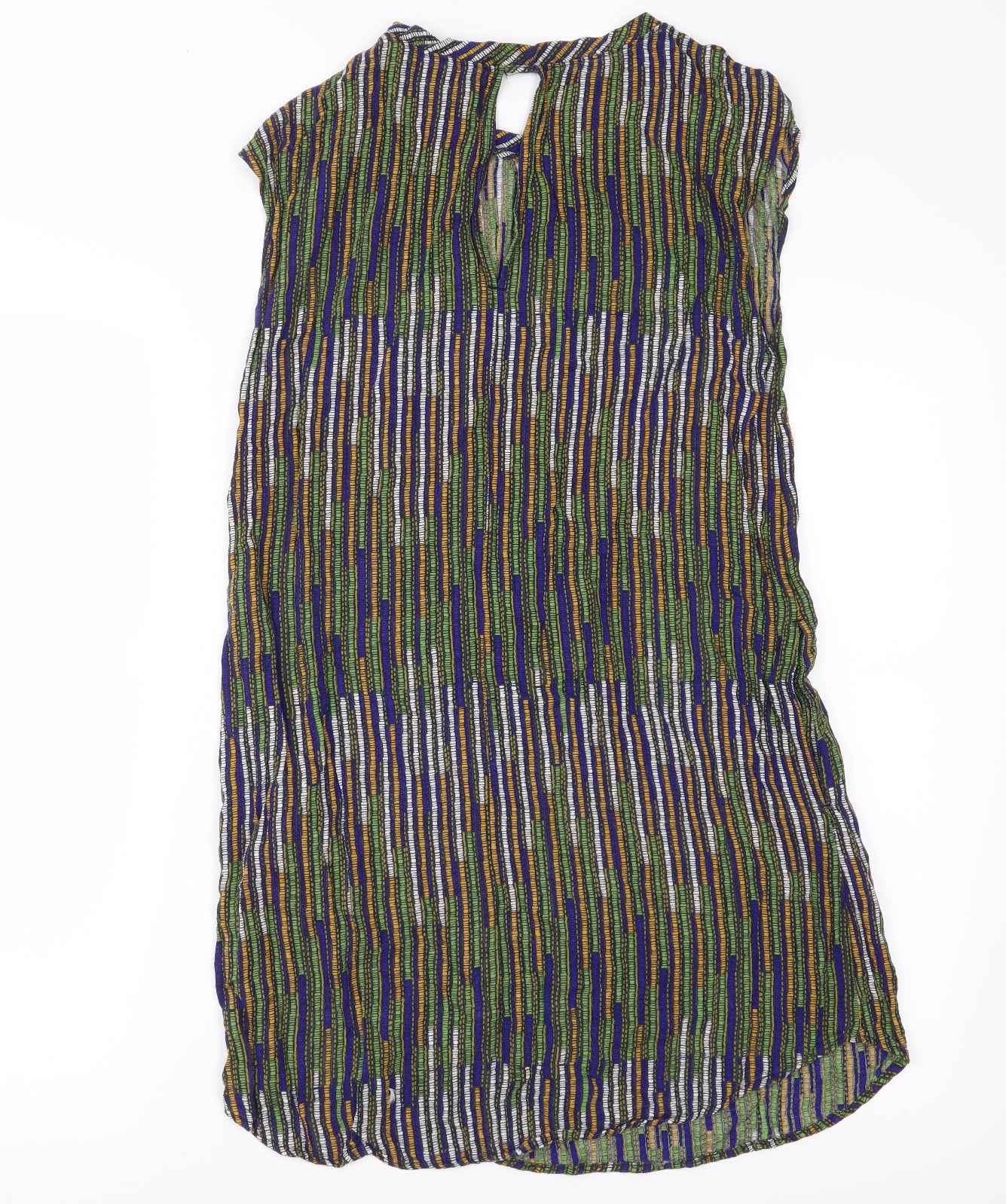 H&M Womens Green Geometric  Shift  Size 4