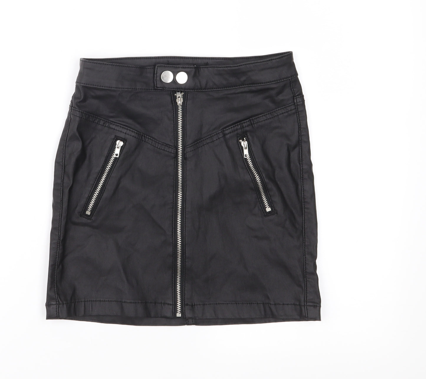 Missguided Womens Black   Straight & Pencil Skirt Size 4