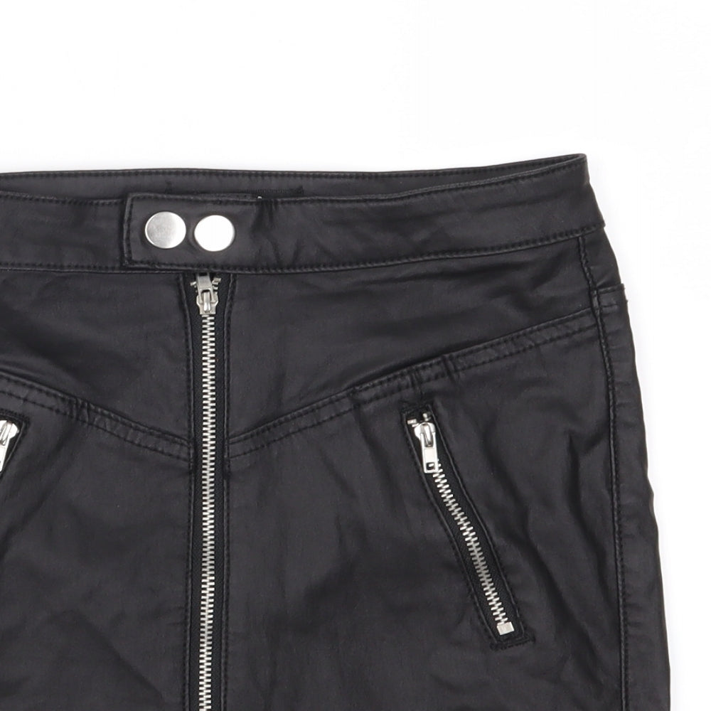 Missguided Womens Black   Straight & Pencil Skirt Size 4