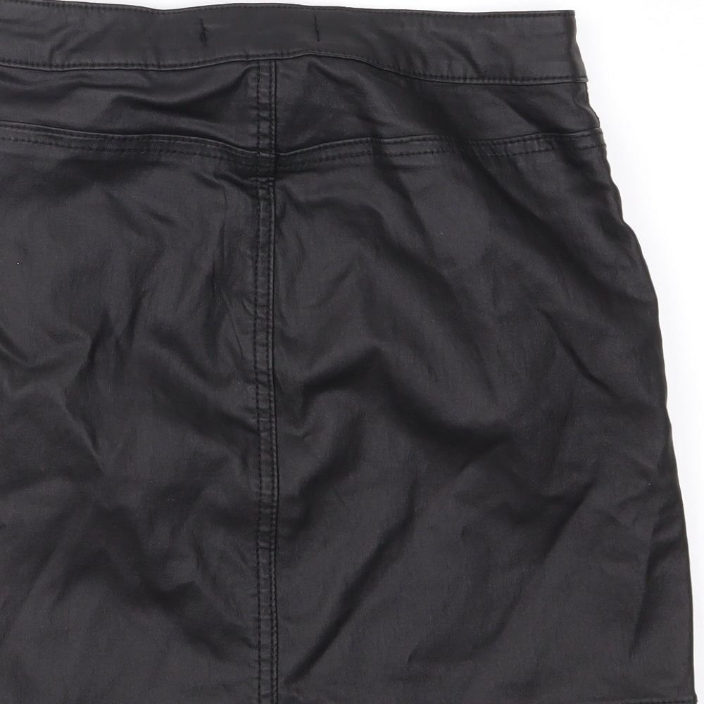 Missguided Womens Black   Straight & Pencil Skirt Size 4