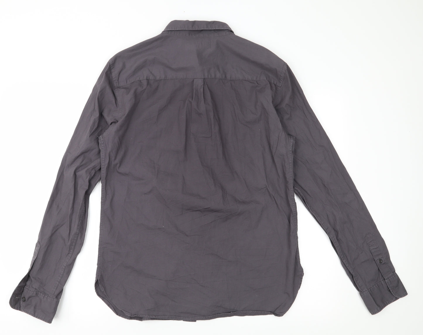AllSaints Mens Grey    Button-Up Size M