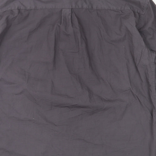 AllSaints Mens Grey    Button-Up Size M