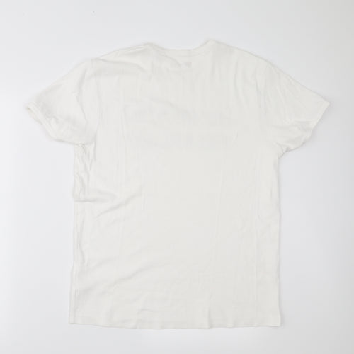 Reward Mens White  Jersey  T-Shirt Size L