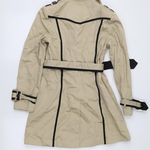 Yen Womens Brown   Trench Coat Coat Size 10