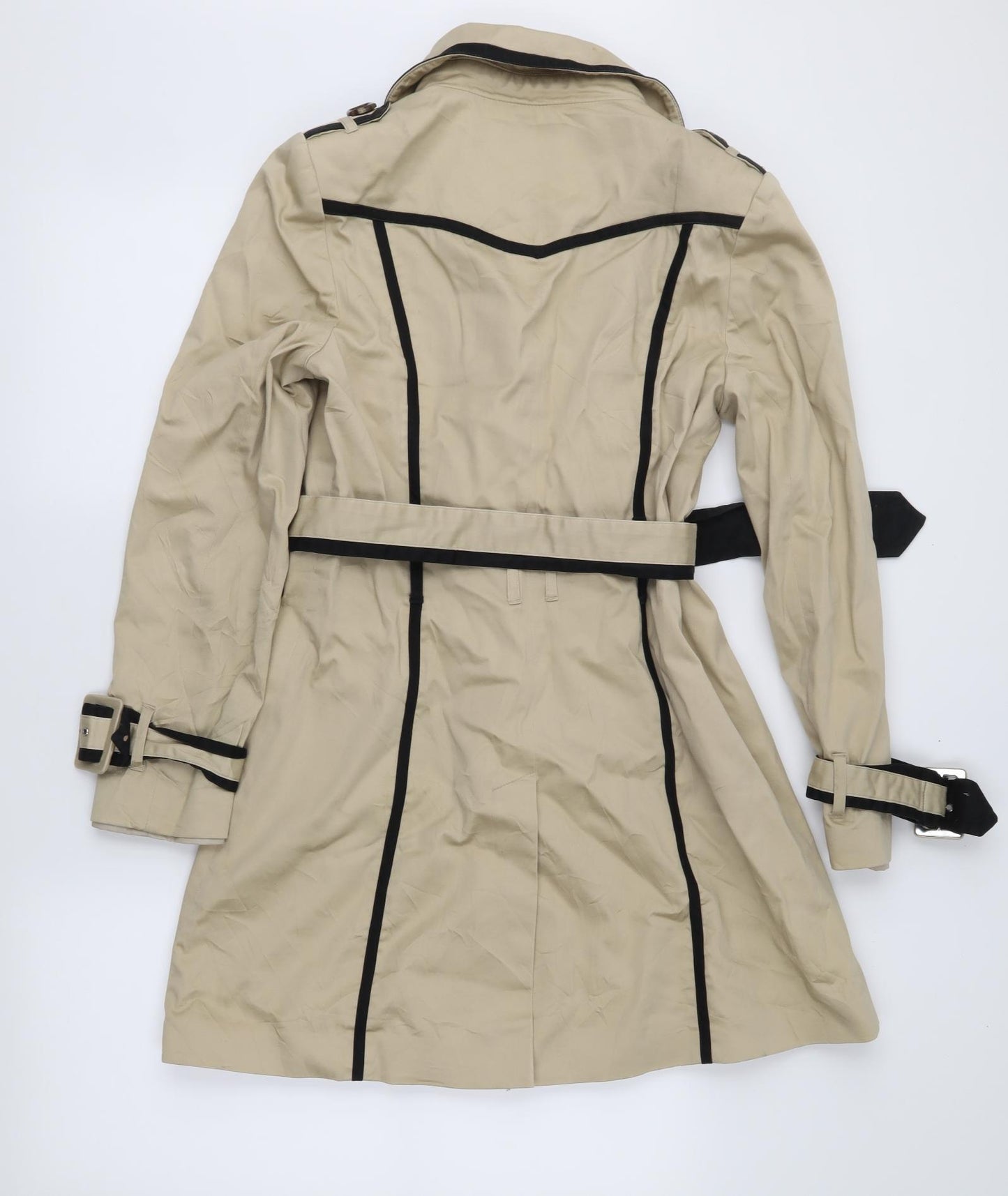 Yen Womens Brown   Trench Coat Coat Size 10