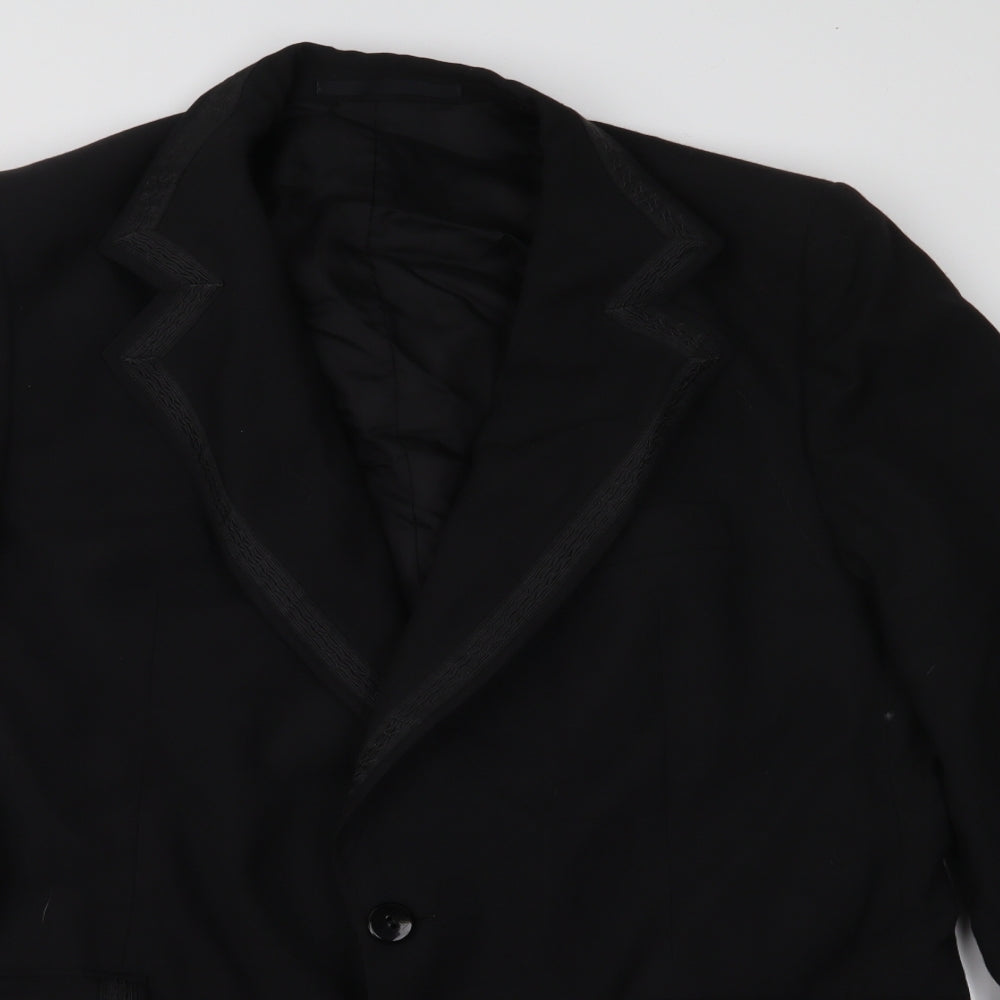 Burton Mens Black   Tuxedo Suit Jacket Size 40