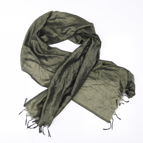 Preworn Womens Green Floral   Shawl/Wrap