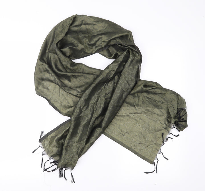 Preworn Womens Green Floral   Shawl/Wrap