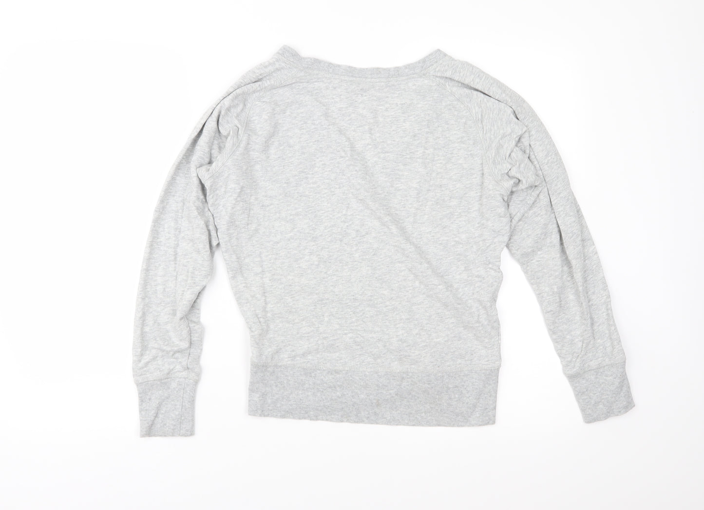 H&M Womens Grey  Jersey Pullover Sweatshirt Size XS