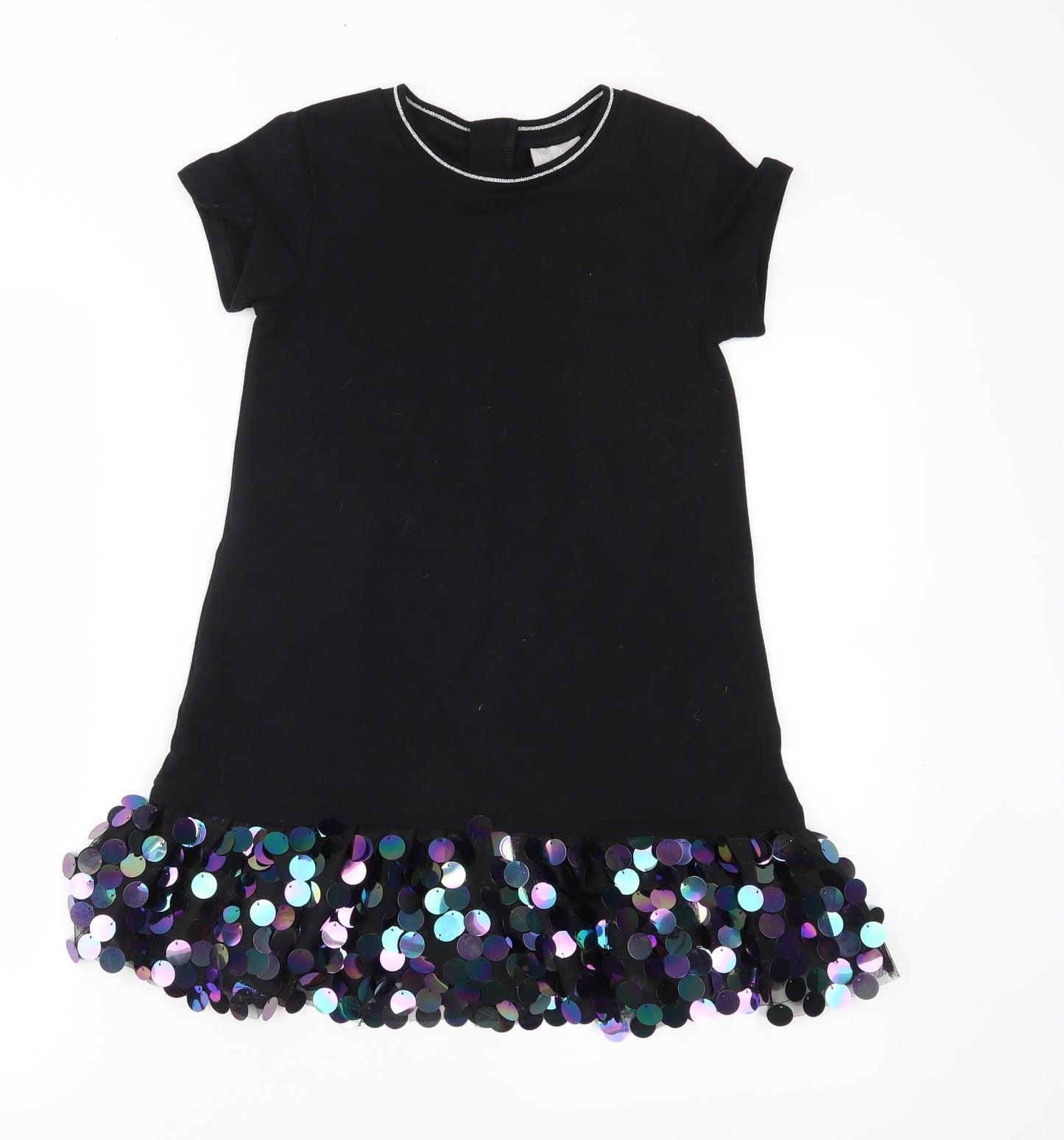 Matalan Girls Black  Jersey A-Line  Size 6 Years
