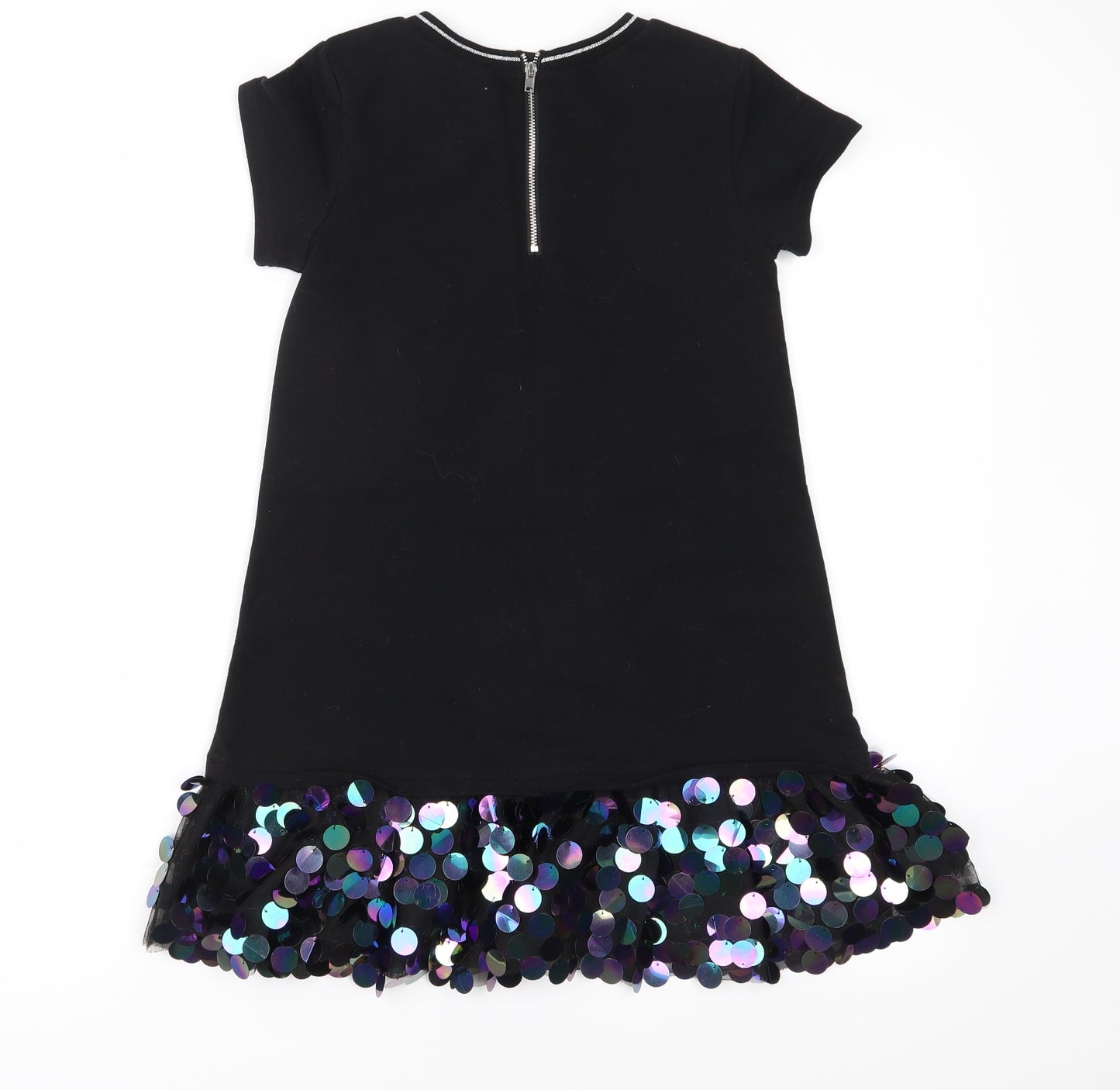Matalan Girls Black  Jersey A-Line  Size 6 Years