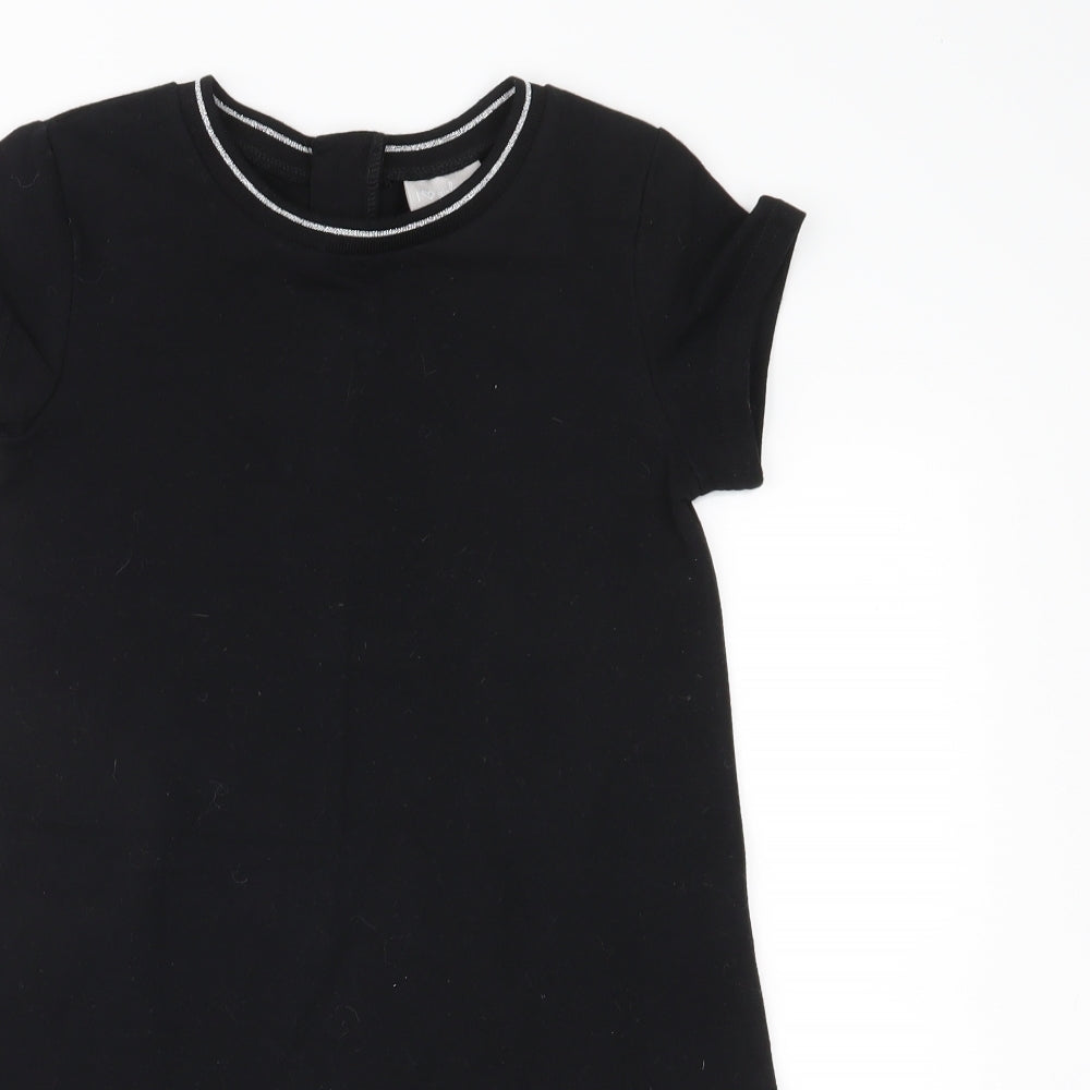 Matalan Girls Black  Jersey A-Line  Size 6 Years