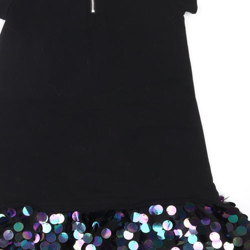 Matalan Girls Black  Jersey A-Line  Size 6 Years