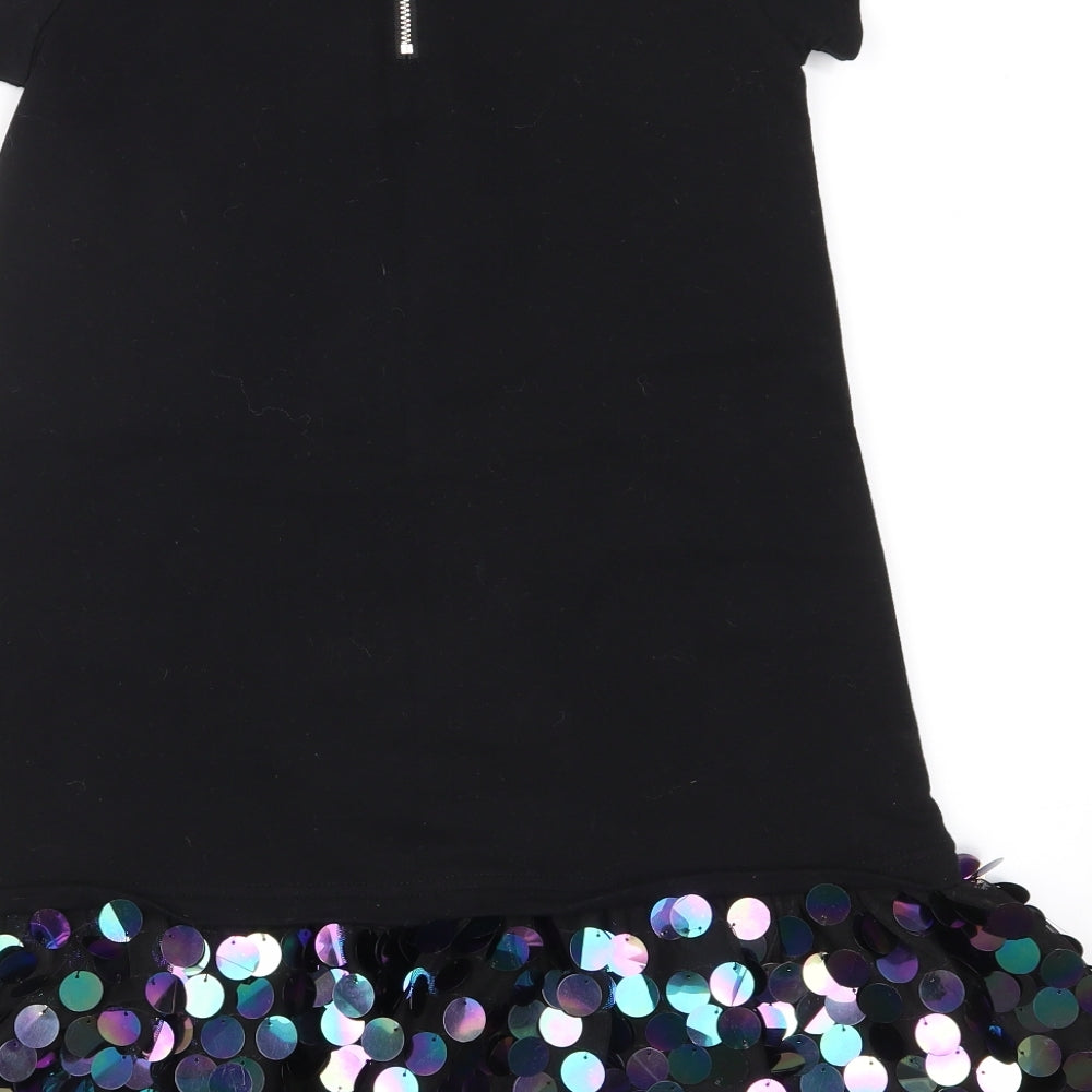 Matalan Girls Black  Jersey A-Line  Size 6 Years