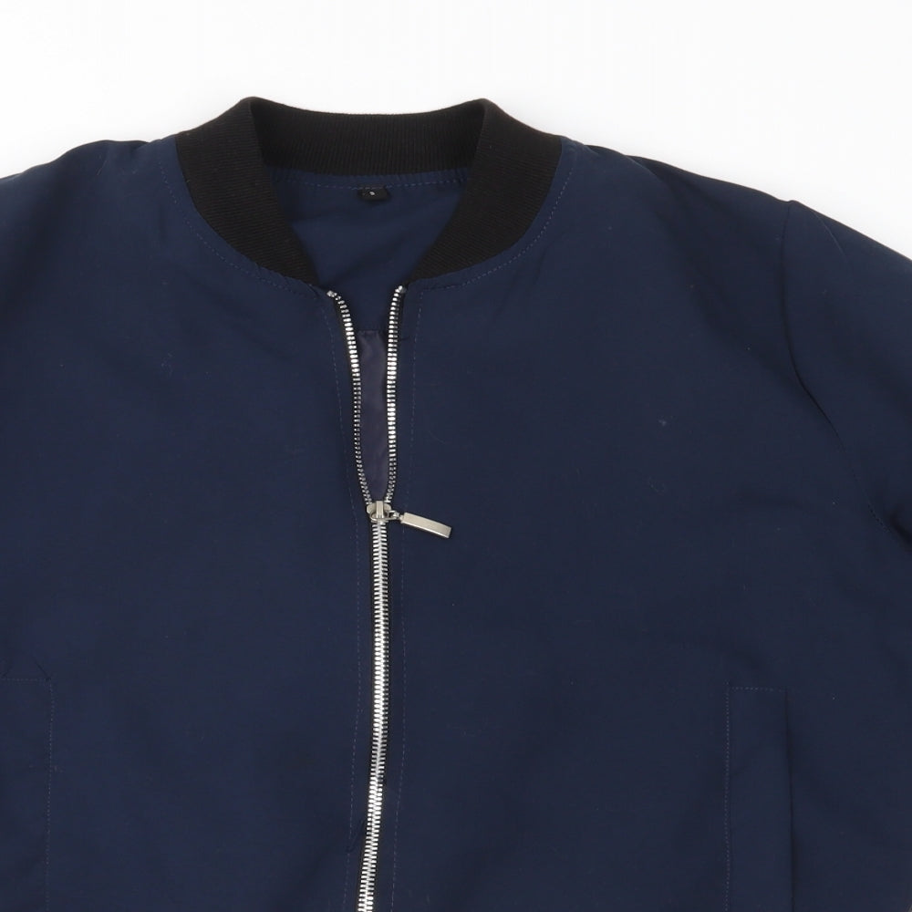 Preworn Mens Blue   Bomber Jacket Jacket Size S