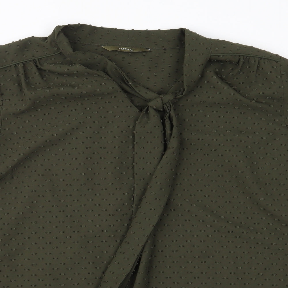 NEXT Womens Green  Chiffon Basic Blouse Size 10