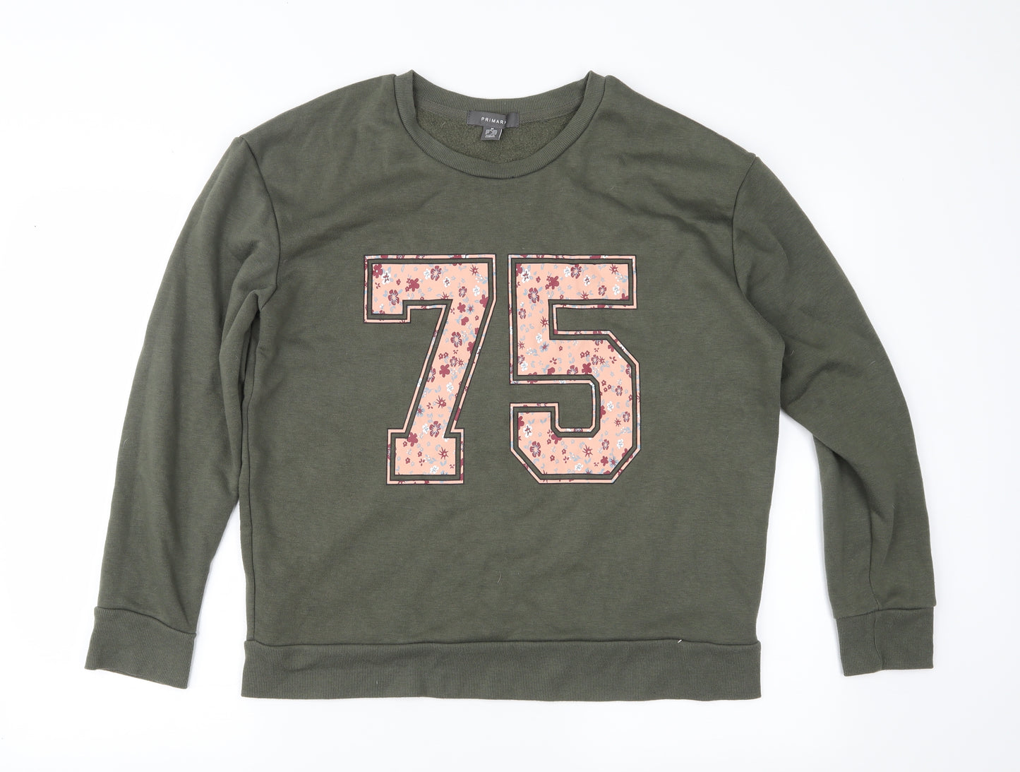 Primark Womens Green   Pullover Sweatshirt Size M