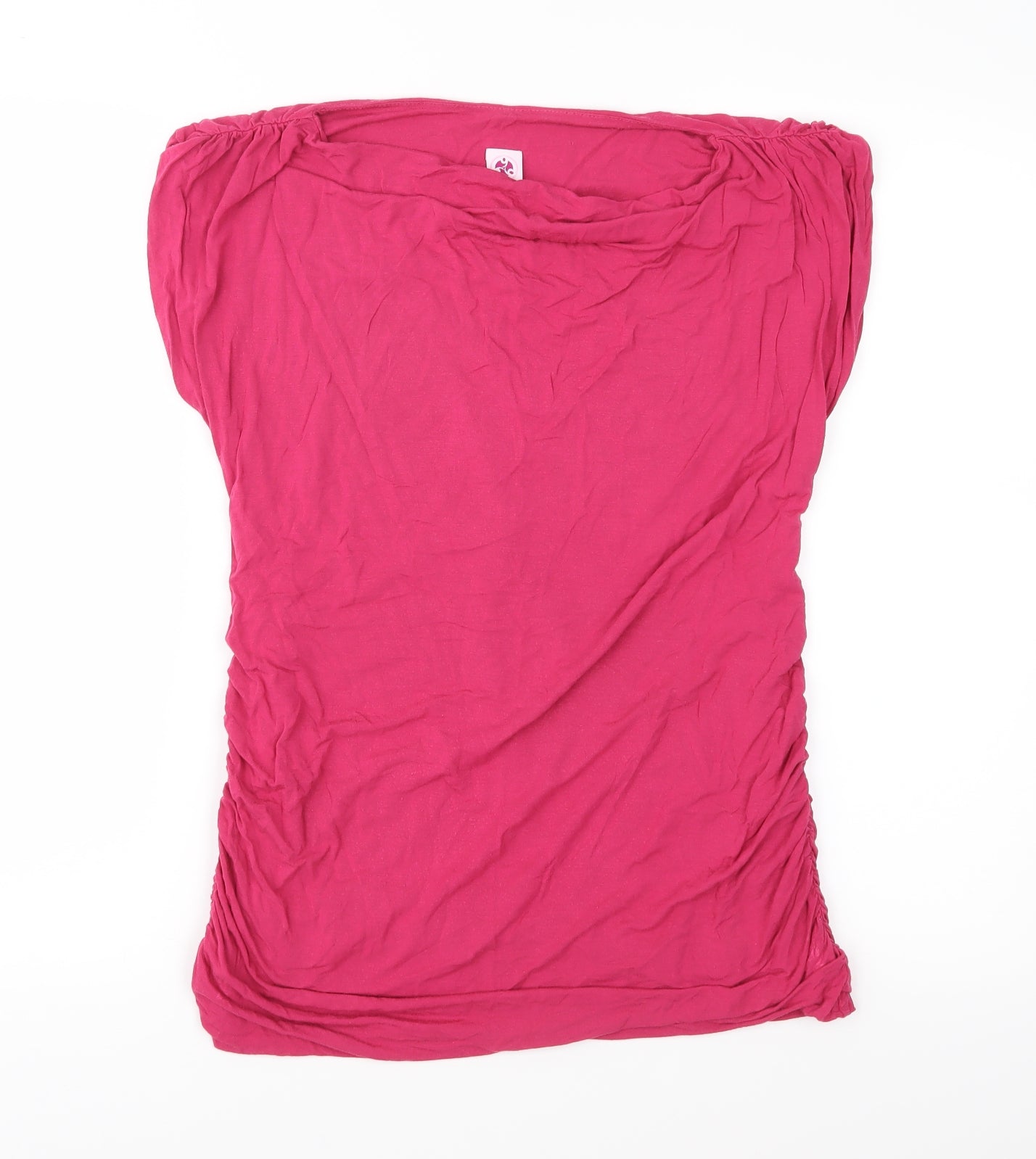 9Fashion Womens Pink  Jersey Basic Blouse Size M