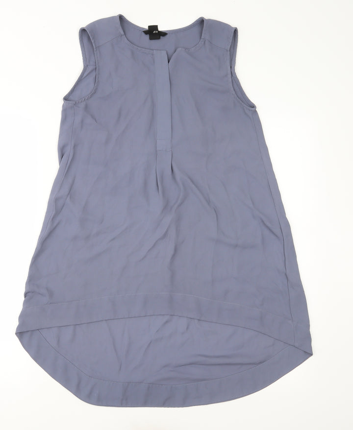 H&M Womens Grey   Basic Blouse Size 6