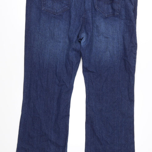 Marks and Spencer Womens Blue  Denim Bootcut Jeans Size 22 L30 in