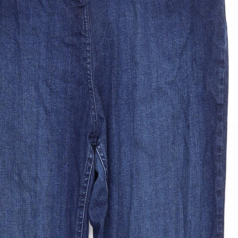 Marks and Spencer Womens Blue  Denim Bootcut Jeans Size 22 L30 in