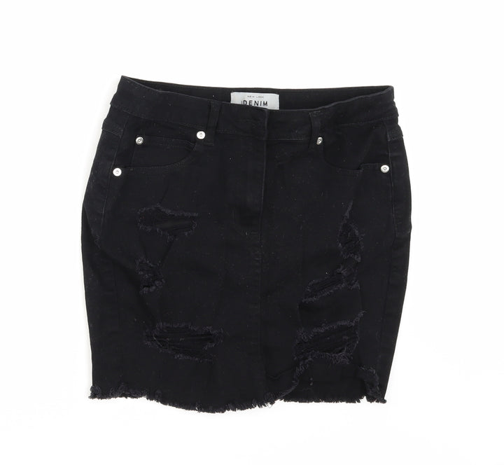 New Look Womens Black Mini Skirt Size 10