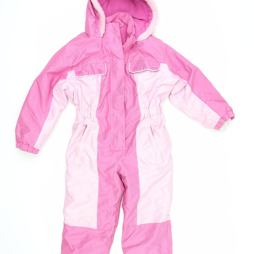 No Fear Girls Pink   Jacket Snowsuit Size 4-5 Years