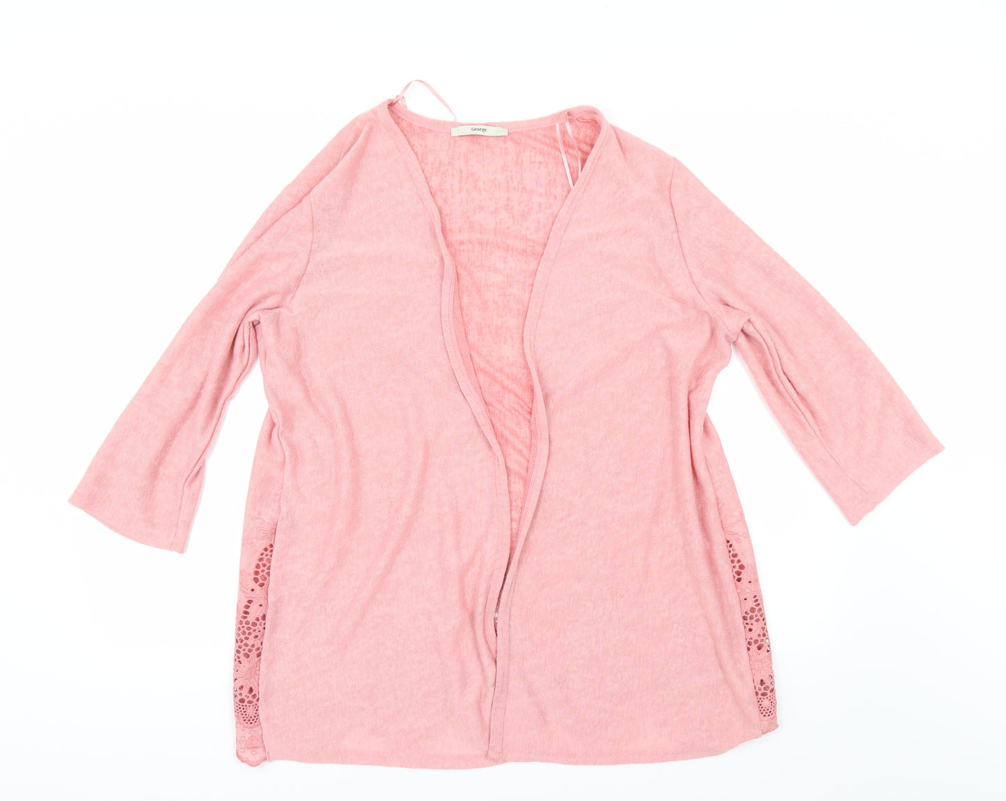 George Womens Pink   Cardigan Jumper Size 18