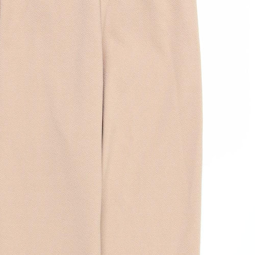 PRETTYLITTLETHING Womens Beige   Trousers  Size 8 L25 in