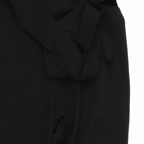 PRETTYLITTLETHING Womens Black   Trousers  Size 10 L23 in