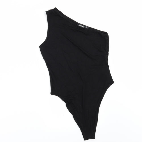 Boohoo Womens Black   Bodysuit One-Piece Size 8